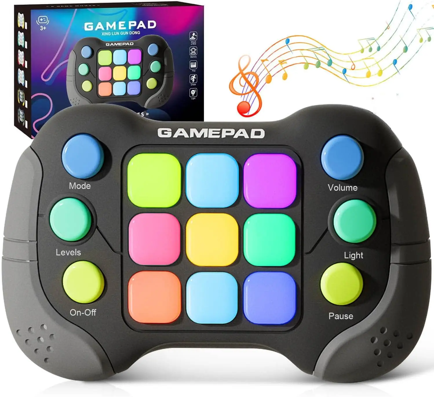 Handheld Video Game Console Flashing Fast Push Game Fidget Toys Handle Quick Press Games for Kids Electronic Game Console for Teens Christmas Birthday Gifts