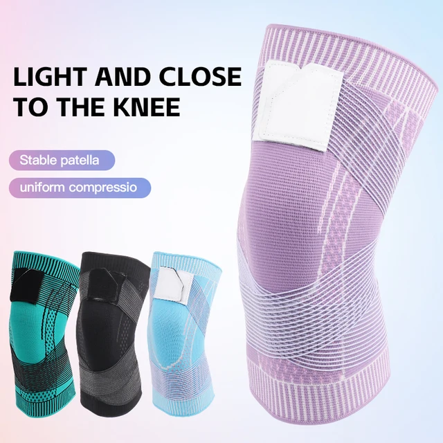 SKDK 1PC Compression Knee Brace Sports Knee Pads Anti-Slip Strap Nylon Breathable Basketball Running Tennis Knee Brace Support 5