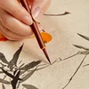 3pcs Fine Detail Art Brush Set - Handcrafted, Washable Bamboo & Mouse Hair Pens for Oil Painting, Watercolor, 4