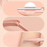 3 Pcs Eyebrow Trimmer facial epilators for women Pocketknife Eyebrow profiler Hair Remover for Ladies Face Eyebrow Shaper Shaver 2