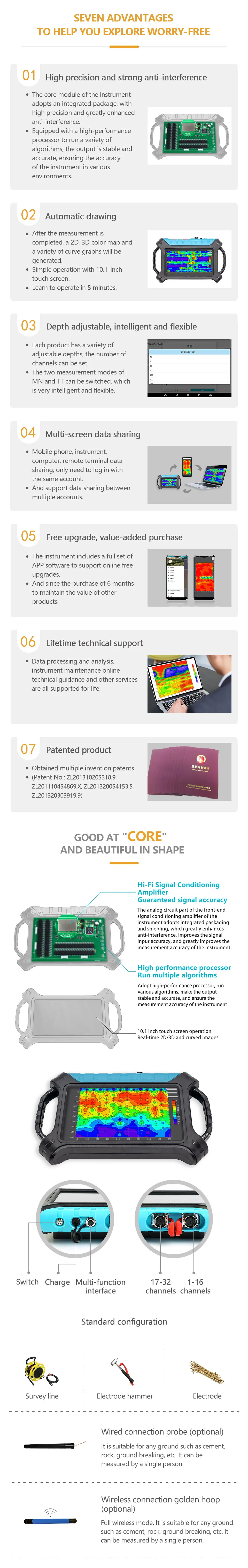 ADMT-400SX-32D UNDERGROUND WATER DETECTOR For 400 METERS DEEP