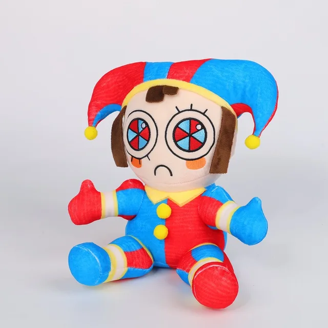 L'incroyable peluche numérique de cirque Plush.pomni, peluches Jax Jouets  en peluche mignons, cadeaux d'oreiller d'image de bande dessinée pour les  enfants et les fans de jeunes.