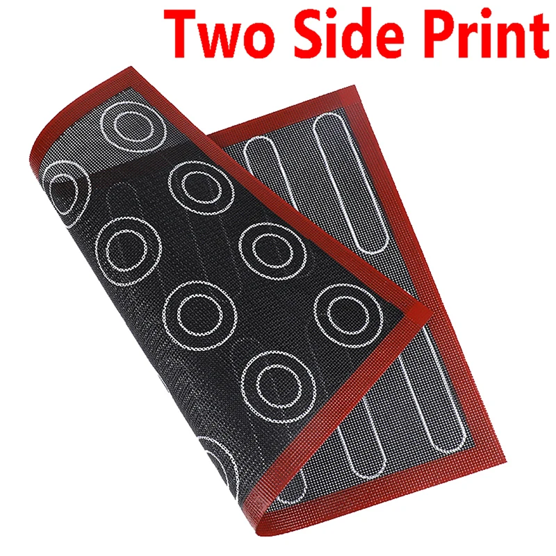 40x30 Perforated Double-sided Silicone Baking Mat Heat-resistant And Non Stick Elair Macaron Pastry Mat Kitchen Tool