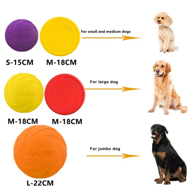 S0f4246fbc958400889a33ece34b40d8ap.jpg 15/18/22cm Fashion Dog Toy Flying Discs Pet Dogs Silicone Game Trainning Interactive Puppy Toys Puppy Pet Supplies