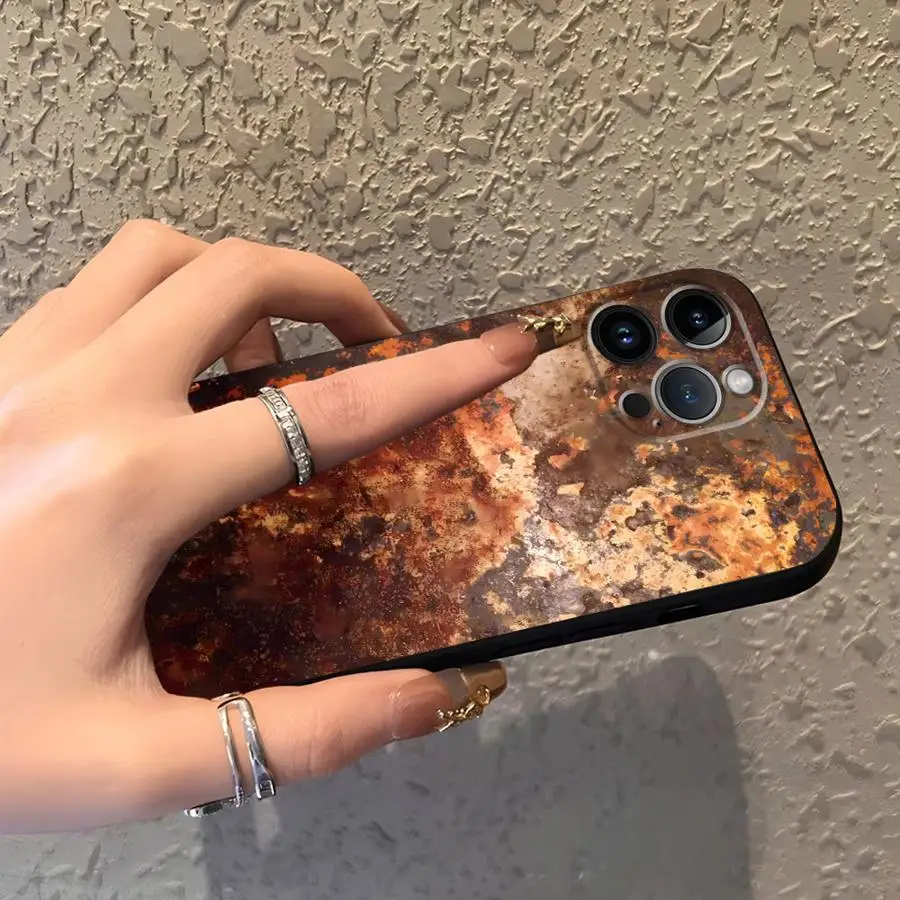 Vintage Rust Art Phone Case - Soft Back Cover