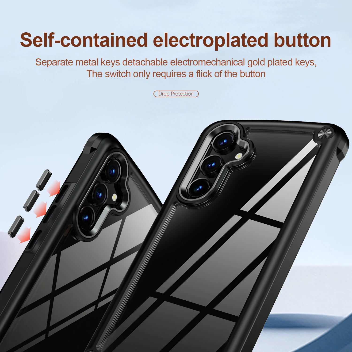 Rugged Heavy Duty Hybrid Shockproof Armor Clear Case
