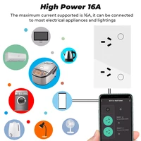 tuya 15A  AU Argentina Panel Wall Socket WIFI White Crystal Glass Touch Timmer Power Outlet Smart Home Voice Google Home Alexa - Image 6