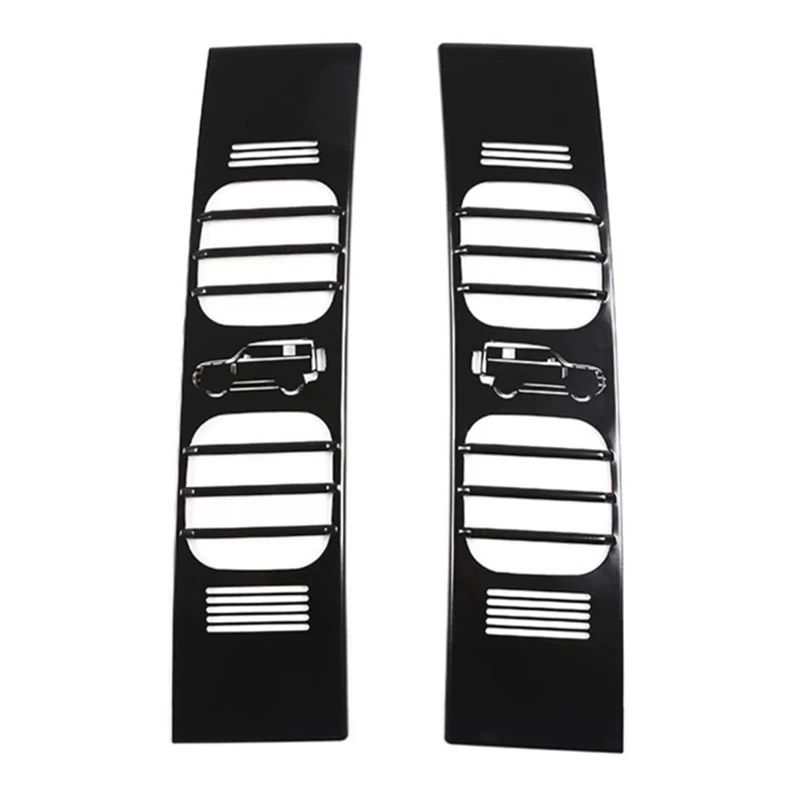 

Car Rear Brake Light Wide Indicator Cover Light Metal Protective Net Cover for Land Rover Defender 110 2020-2024