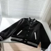 Baseball Uniform Luxury Genuine Leather Jacket Wool Coat Same Style For Men And Women Short Jacket Fashion Couple 2
