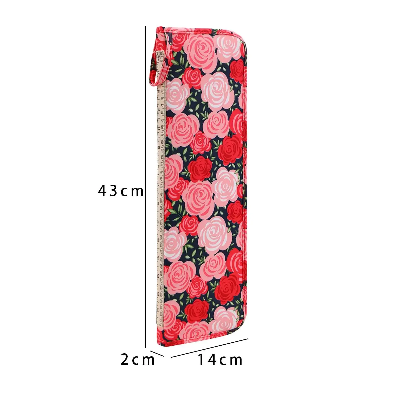 Crochet Hooks Storage Bag Knitting Needle Bag Knitting Tools 600D Oxford Cloth Compact Needle Case Pouch Organizer