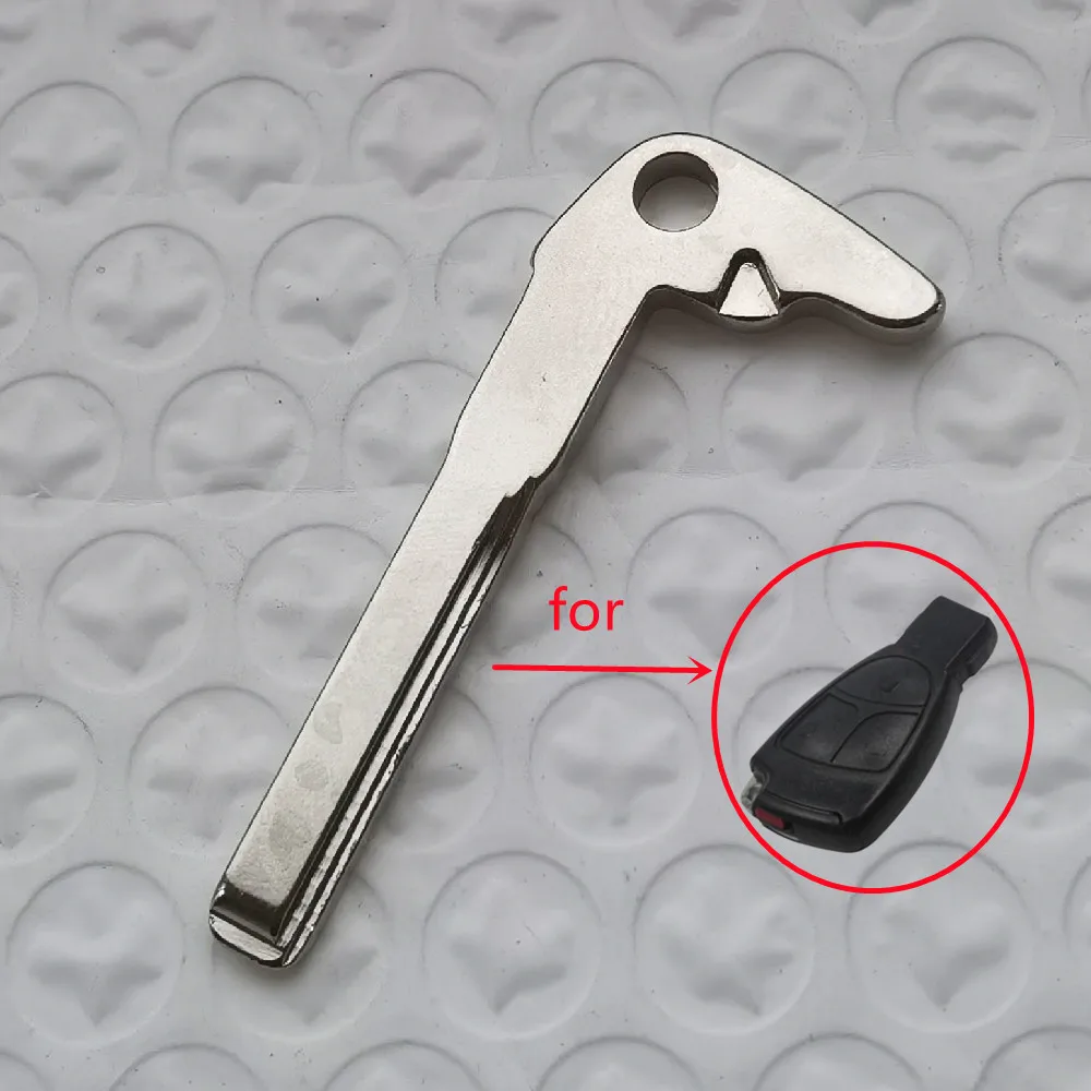 1Pcs Replacement Uncut Emergency Spare Key Blade For Mercedes Benz 2008 E300 C200 C300 S350 S300 S500