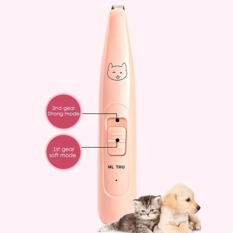 USB Rechargeable Dog Clippers Professional Pet Foot Hair Trimmer Dog Grooming Hairdresser Shear Ear Eyes Hair Cutter Machine