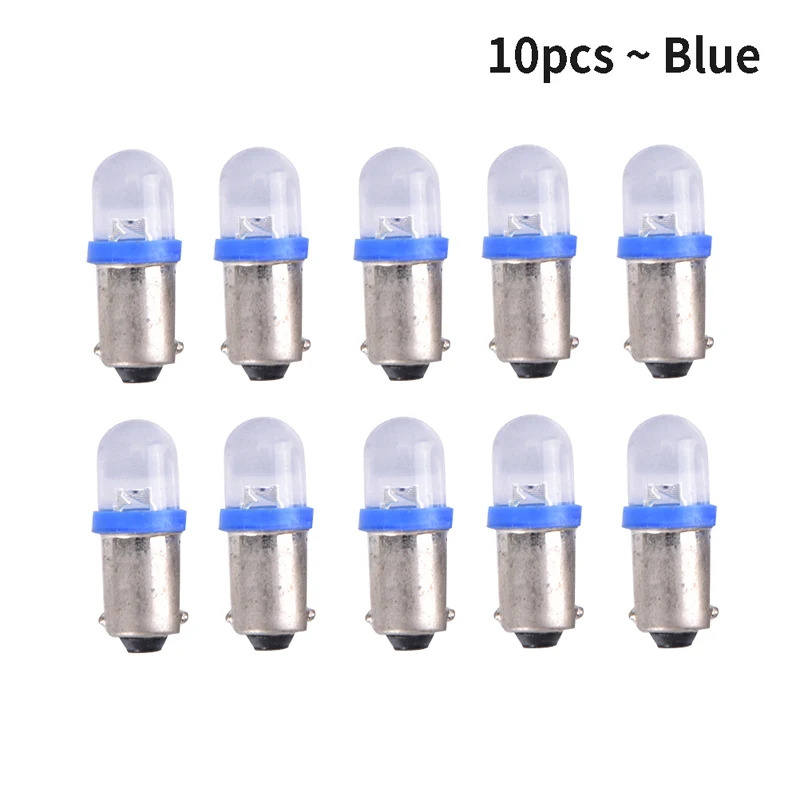 100Pcs BA9S T11 6V LED Bulbs – 1 SMD Concave Design For DC Car, Battery, Or Indicator Lights | Low Voltage Replacement Bulbs