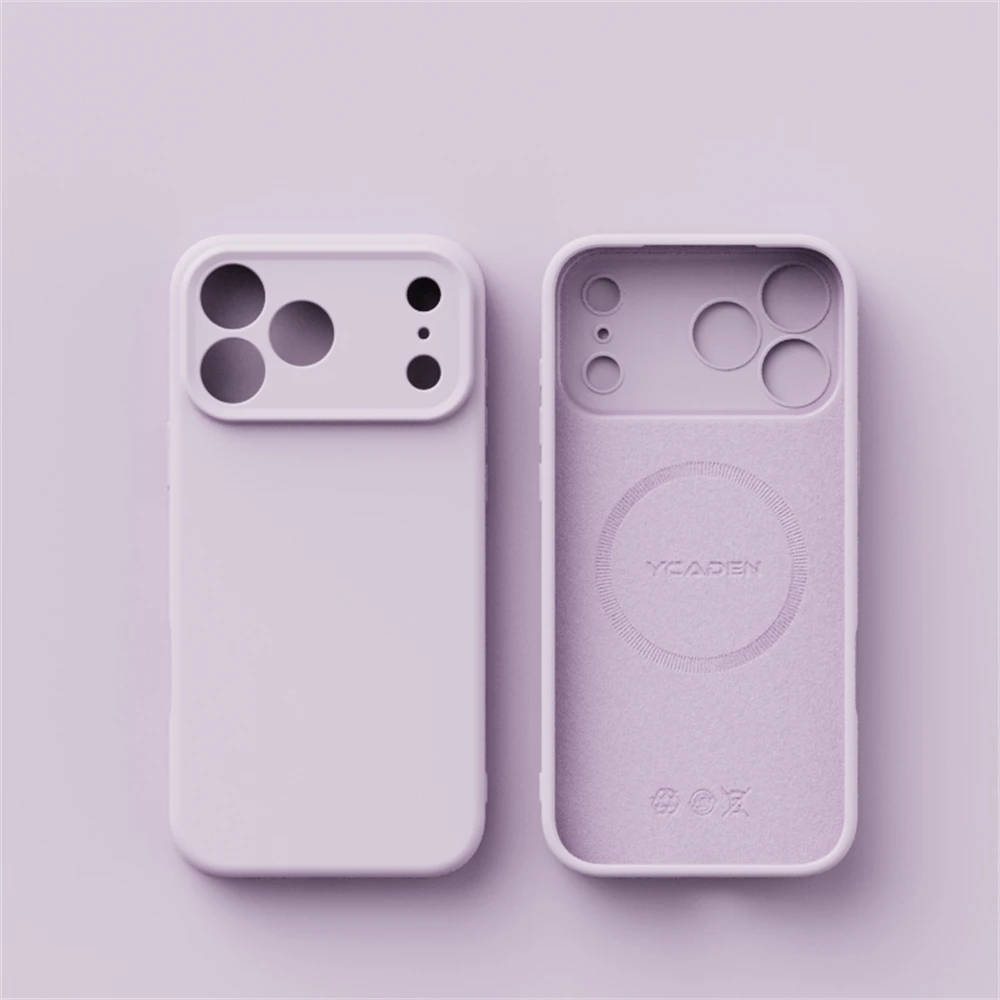 Luxury Liquid Silicone MagSafe-Compatible Phone Case with Wireless Charging Capability and Smooth Finish