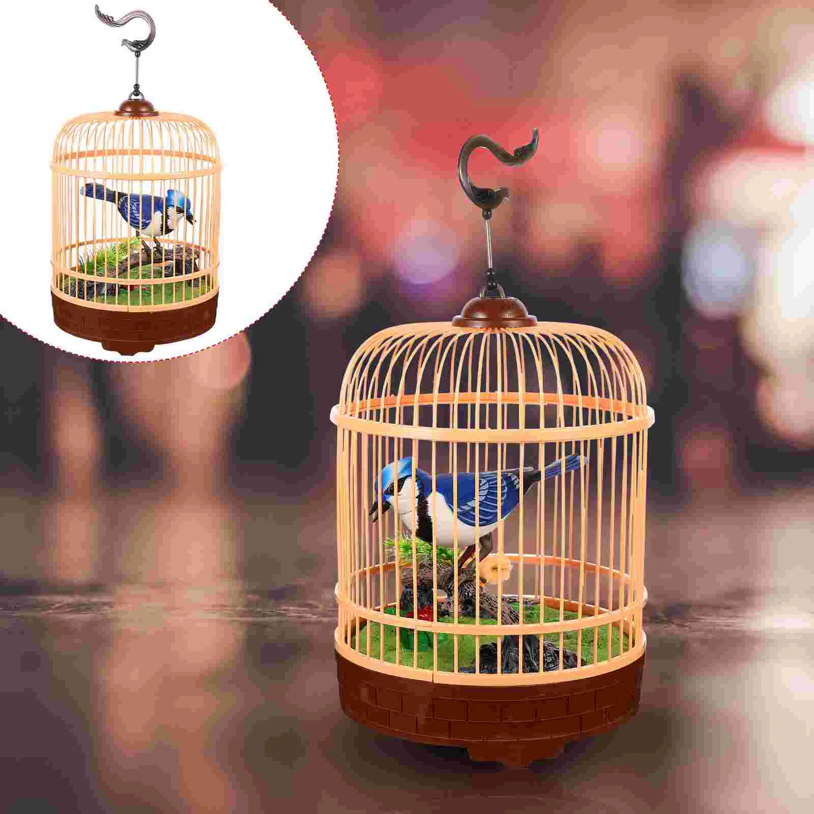 

Electronics Kids Voice-Controlled Fake Bird Desktop Toy Sound Moving Electric Ornament Activated Chirping Child