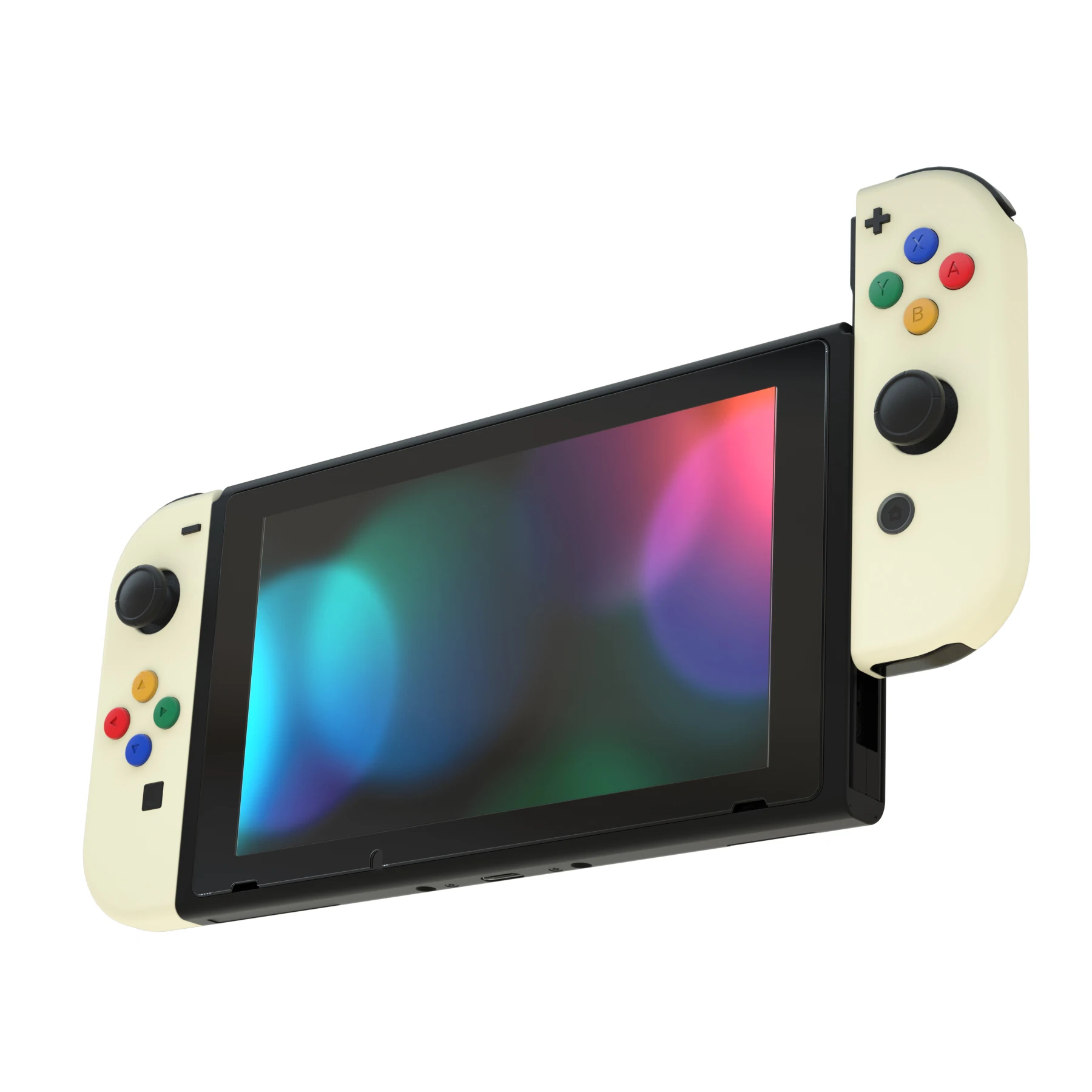 印象のデザイン eXtremeRate Switchコンソールに対応用DIY背面ハウジングシェル  キックスタンド付き‐ジョイコンのシェルは含まれていません ミント