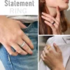 ChainsPro 7mm Wide Chain Link Rings for Women Men Olive Branch Vine Leaves Stainless Steel Jewelry Size 7 To 14 QC24 3