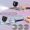 K5 Airbrush Nails Art Kit Paint Crafts Portable Nails Air Brush Gun Compressor for Nail Manicure Sprayer Replacement Accessories 3