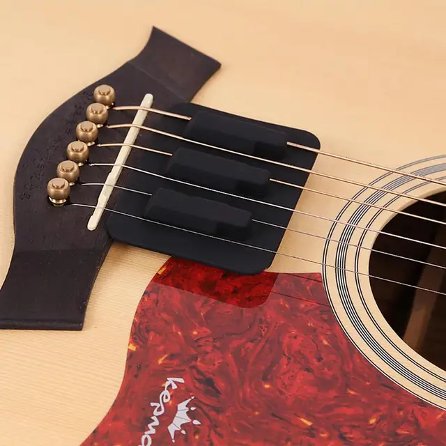 Silenziatore Per Corde Chitarra - In Lega Di Alluminio, Per Chitarra Acustica Ed Elettrica, Riduce Rumori