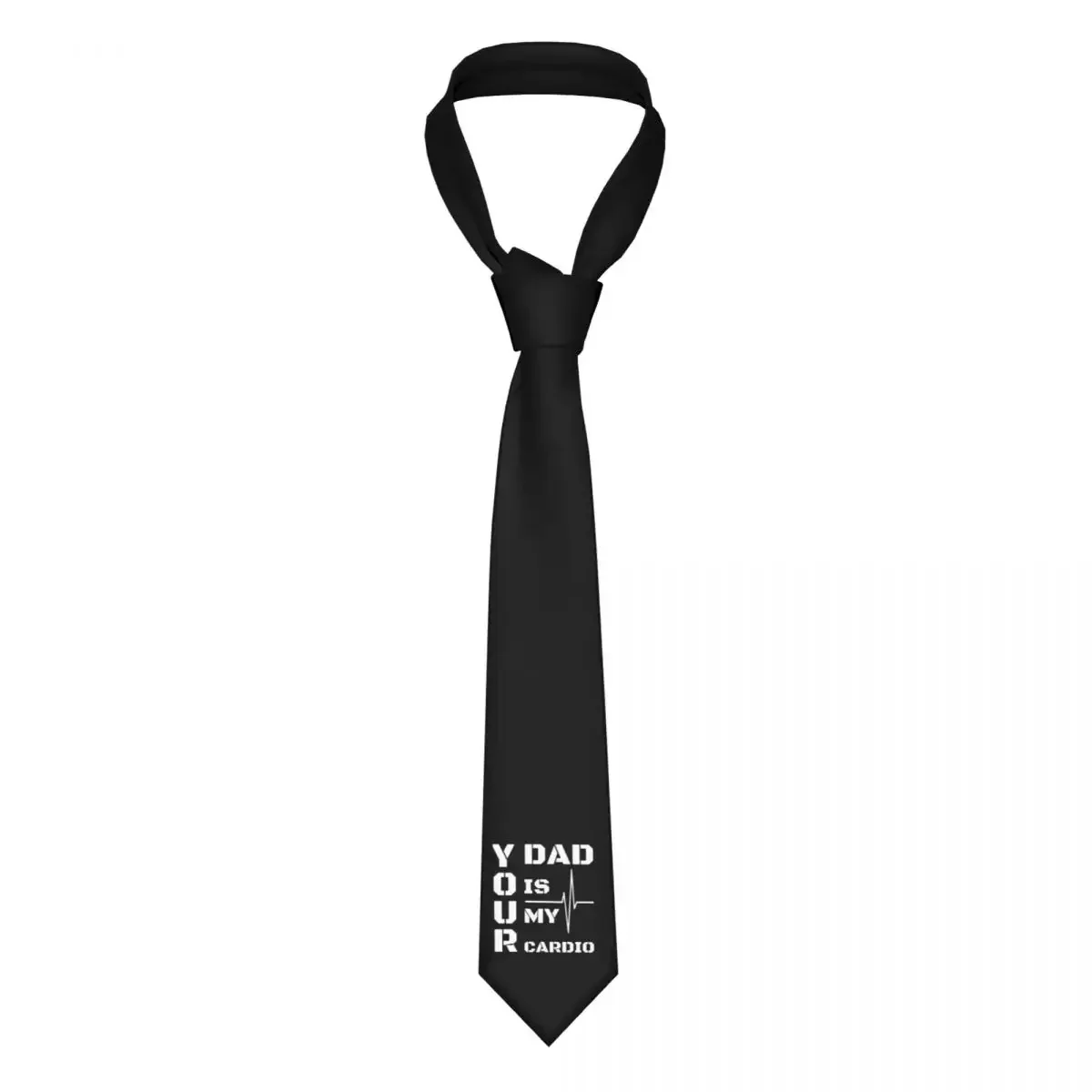 

Classic Tie for Men Silk Mens Neckties for Wedding Party Business Adult Neck Tie Casual Your Dad Is My Cardio Tie