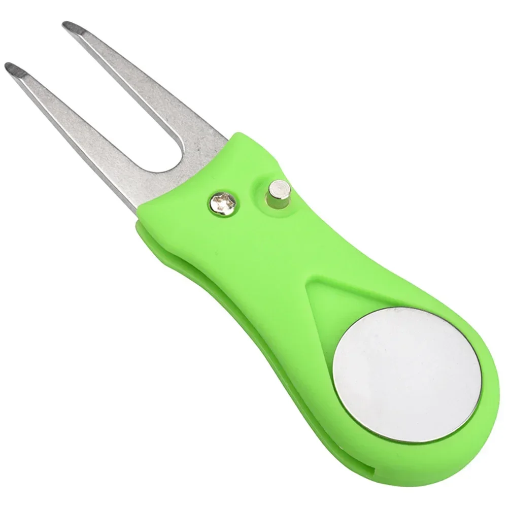 Repair Tool Golf Divot Tool Pitch Mark Pitchfork With Ball Marker CLEVER DESIGN Golf Divot Repair Tool Golf Pitchfork 6
