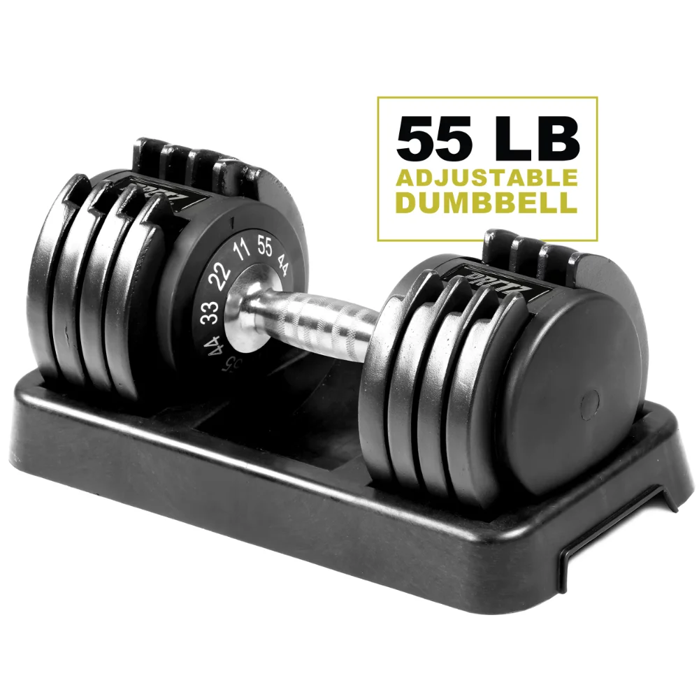 

PRCTZ,11-55lb Adjustable Dumbbell, Single, Available in 25lb & 55lb
