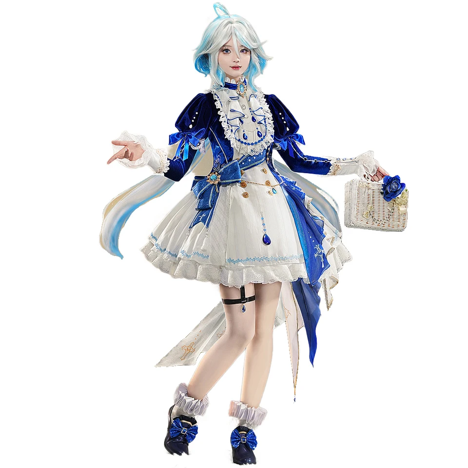 IN STOCK Focalors Furina Doujin Cosplay Costume Game Genshin