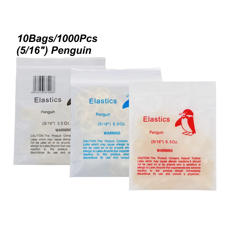 Lot De 5 Bandes élastiques Orthodontiques Blanches - Pour Attaches Ligature Dentaire, Neuves
