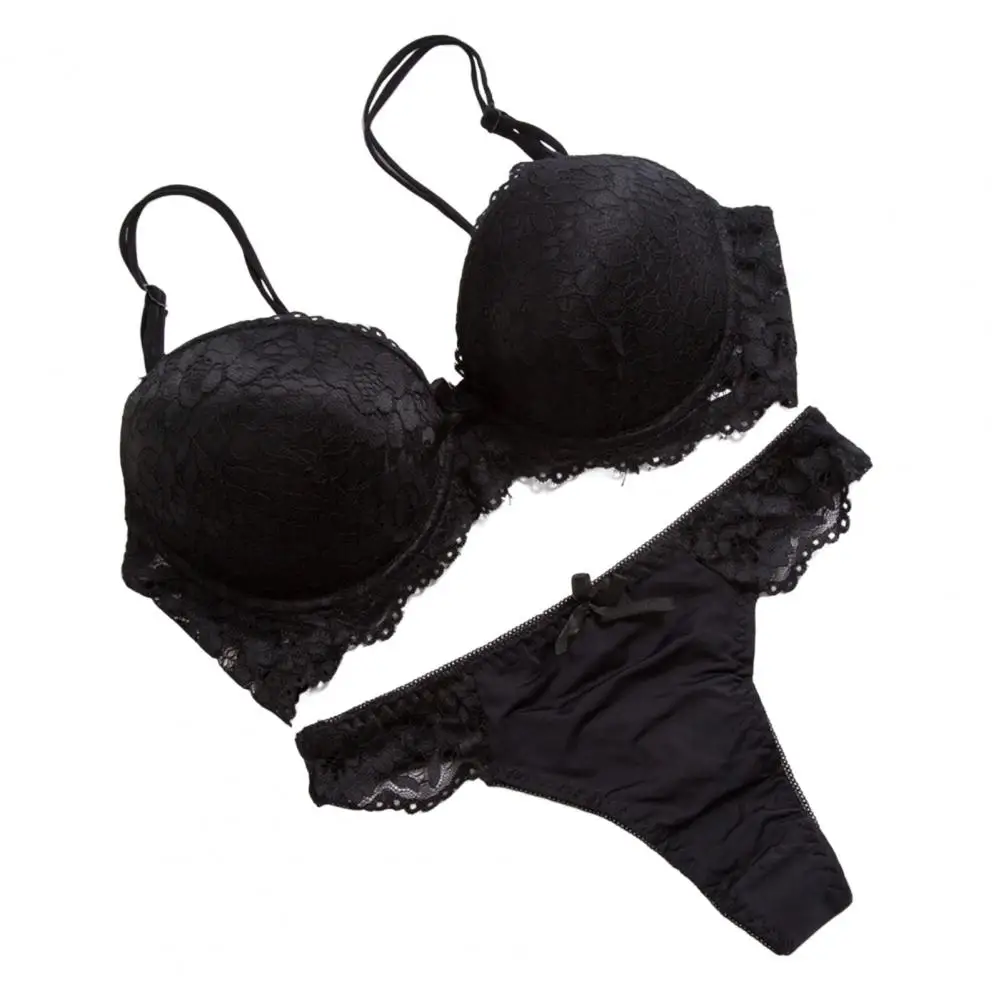 SHEKINI Completo Intimo Donna Push Up Reggiseno In Pizzo Con Ferretto - Foto 11