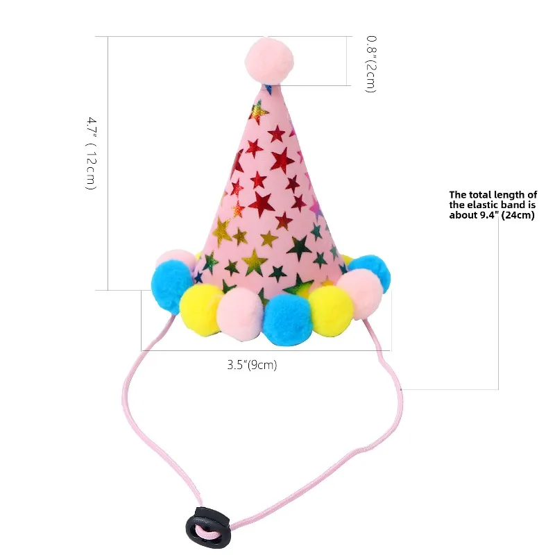 애완견 생일 파티 모자 귀여운 강아지 생일 의상 머리띠 조절 가능한 사진 부스 소품 개 고양이 생일 장식 용품