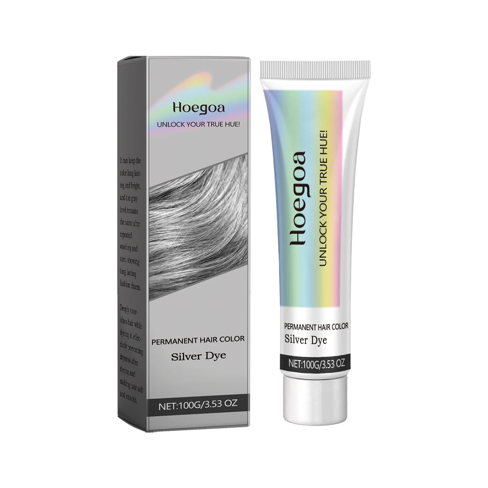 Grey Hair Dye Permanent Styling Hair Color Wax Shampoo Fashion No Damage Quick Coloring Lasting Professional Hairs Dyeing Cream 2