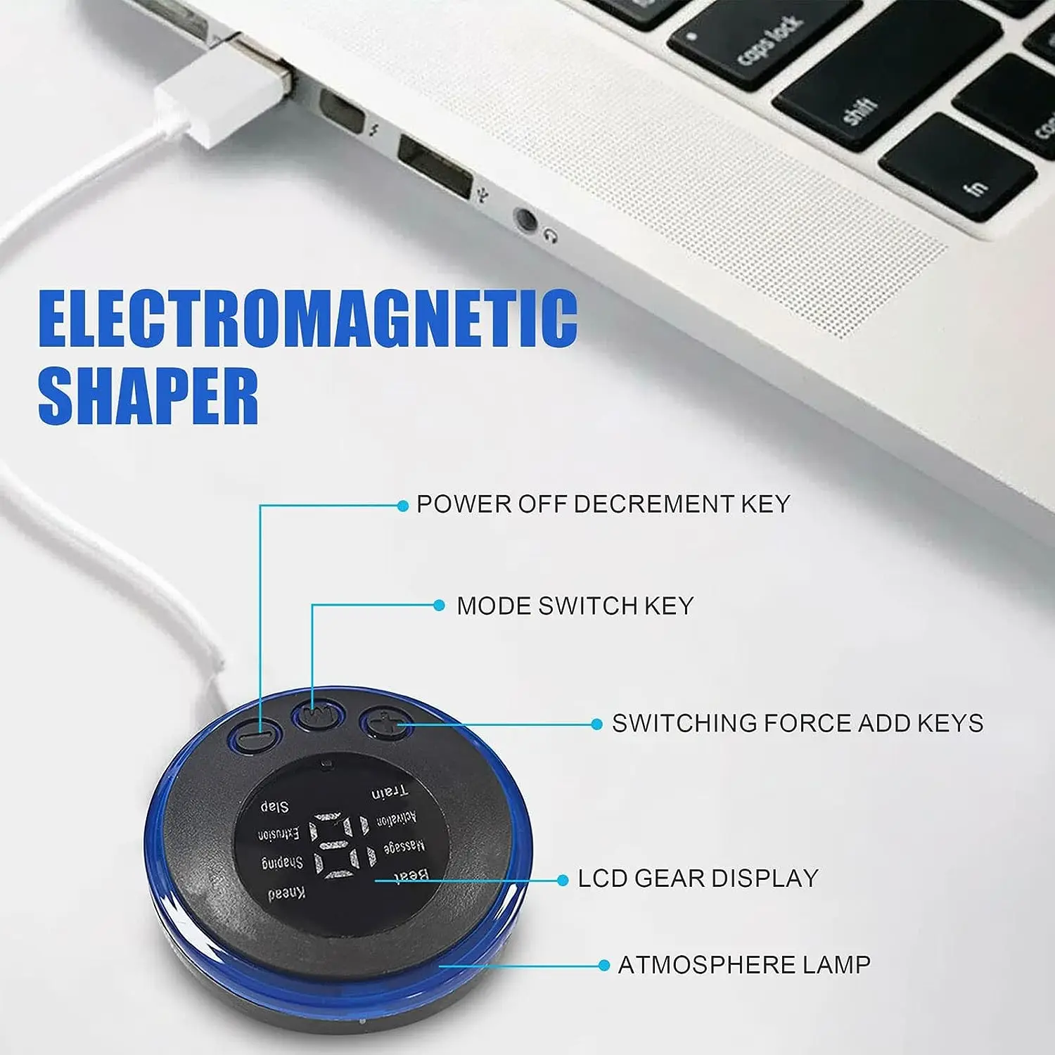 Electric foot massager, electric cushion massager, EMS muscle massage mat, relaxation foot massage, fitness massage, USB charging