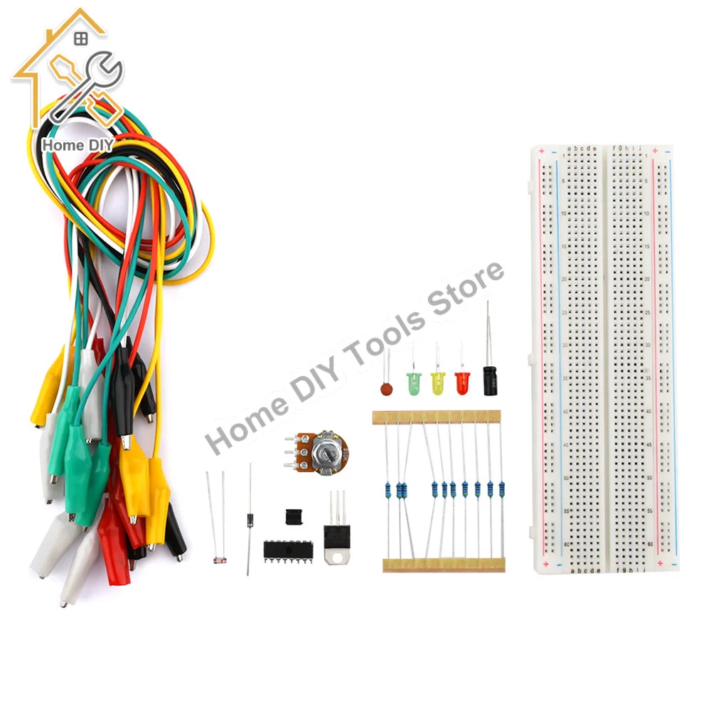 

Starter Kit For Arduino R3 DIY Kit Electronic DIY Kit Electronic Component Set With Box 830 Tie-points Breadboard