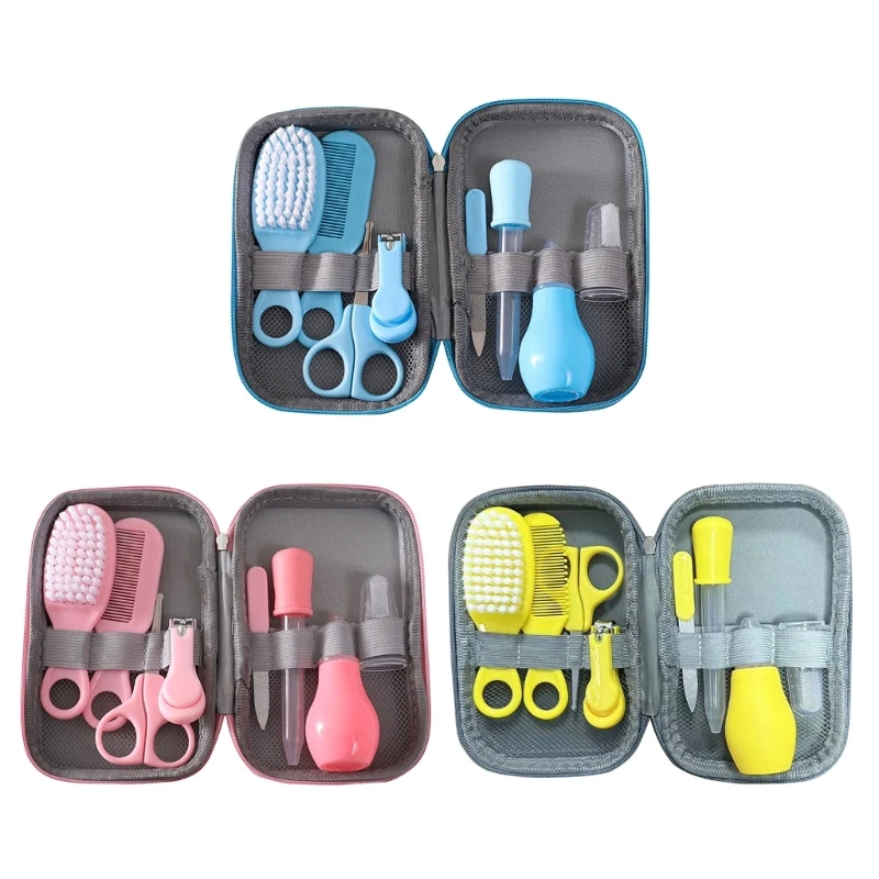 Convenient Baby Care Kit Must Have Accessories Infant Toddlers Head Brush Hair Comb for Gentle Cleaning and Trimming A2UB