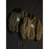 BOB DONG WWII Tanker Jacket Plain Edition Vintage Men's Wool Lined Military Outerwear 2