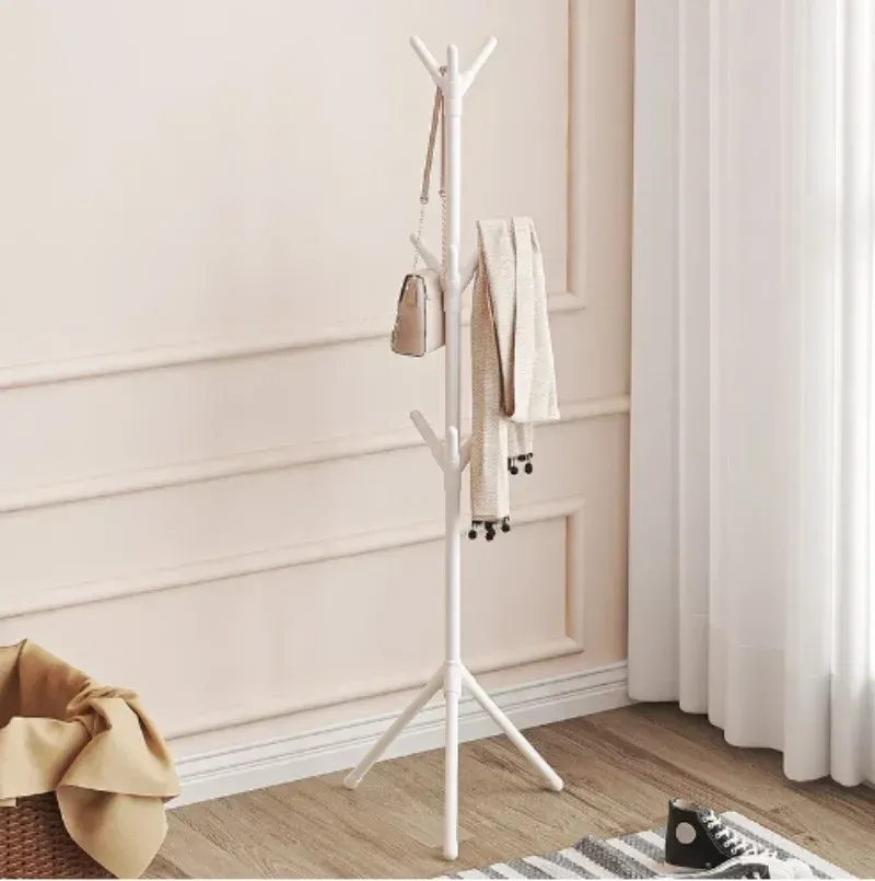 Mobile Floor Standing  Multi HookClothes Rack Tree Branch Shape  and Convenient Coat Rack for Home Living Room Clothing Storage