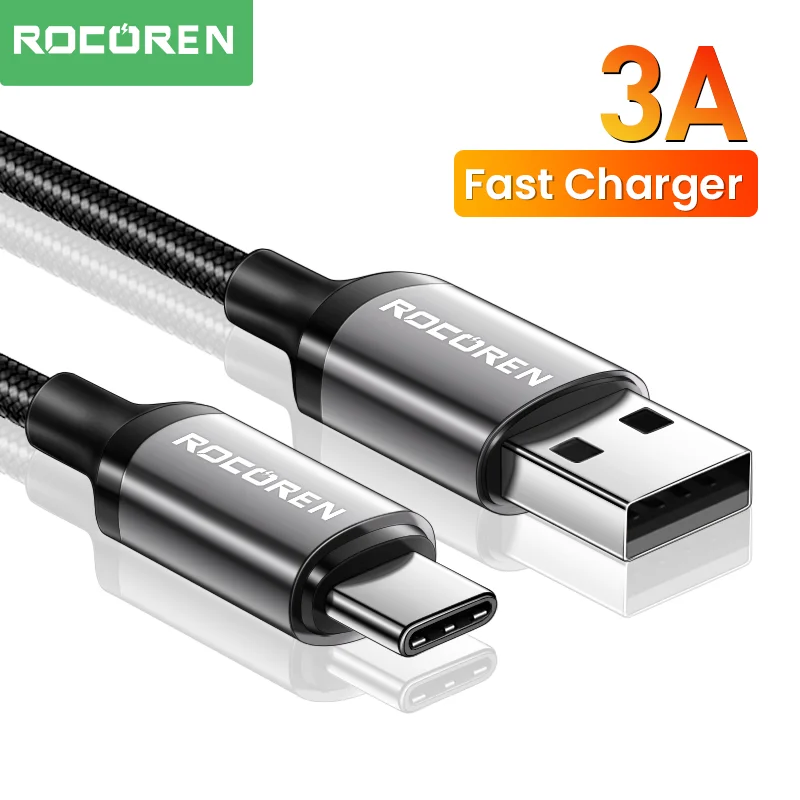 Rocoren USB Type C Cable 3A Fast Charging Charger Wire Cord For Xiaomi Poco F4 F3 Realme Samsung Huawei Mobile Phone Data Cable Best Sellers In Phones Accessories Rocoren USB Type C Cable 3A Fast Charging Charger Wire Cord For Xiaomi Poco F4 F3 Realme Samsung Huawei Mobile Phone Data Cable Best Sellers In Phones Accessories
