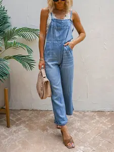 Summer Savings 2023! JERDAR Womens One Piece Jumpsuits Overalls Denim Jeans  Bib Trousers Long Pants Dungarees Work Pants for Women Jeans for Women