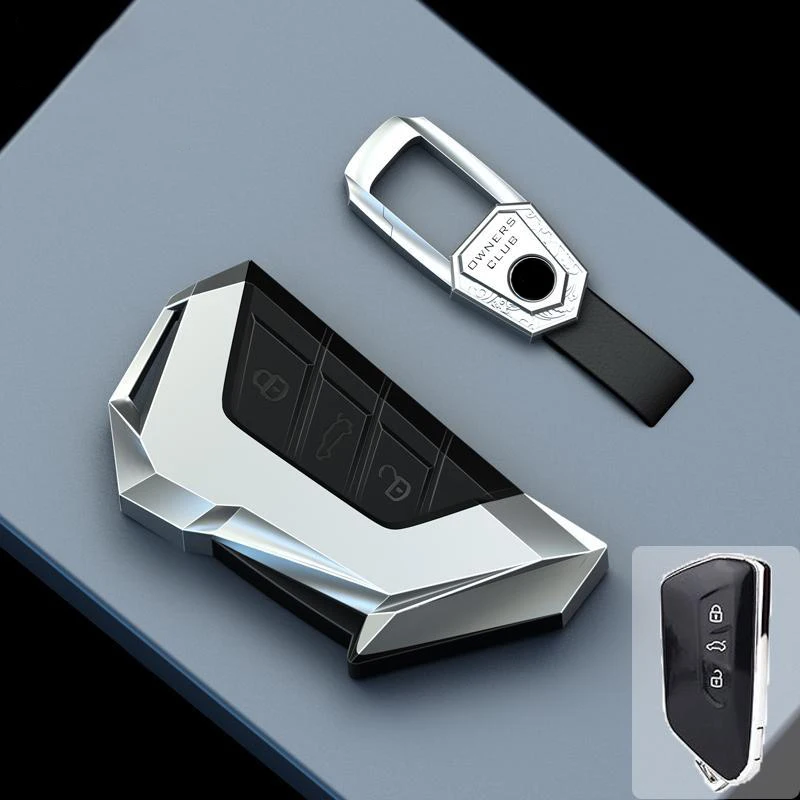 Zink-legierung Auto Schlüssel Fall Abdeckung Für VW Golf 8 MK8 ID.3 ID.4 Cupra Octavia SEAT Leon MK4 2020 2021 Formentor Tarraco – Detail 7