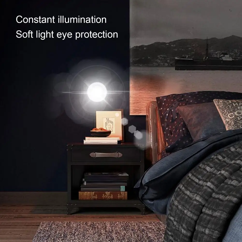 1 Set Cordless Lamp Excellent Lightweight Non-Glaring Magnetic Style Cordless LED Lamp Decor for Household  LED Ligh