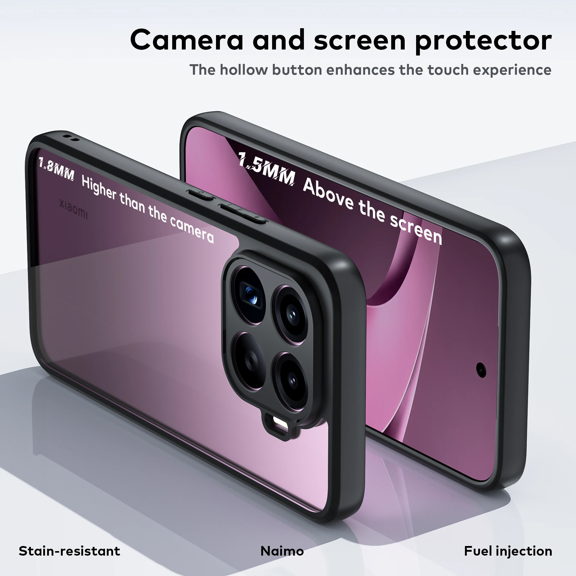 Minimalist Transparent Magnetic Acrylic Drop-Resistant Phone Case