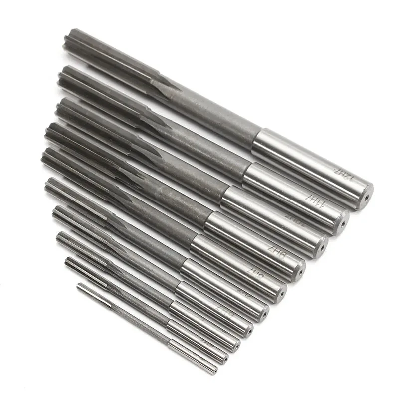 HSS Reamer 3-12mm Machine Reamer Set H7 Straight Shank Milling Chucking for Metal Steel Aluminum