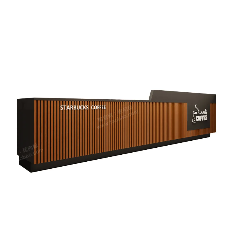American Retro Reception Desks Coffee Cake Shop Catering Checkout Counter Church Pulpit Office Furniture Balcao Recep&ccedil;&atilde;o FYRD