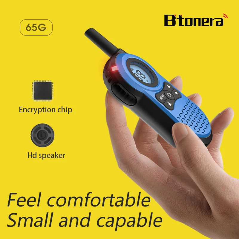 BTONERA M30 Mini Walkie Talkie Rechargeable Walkie-Talkie 2 pcs  PMR446 FRS Long Range Portable Two-way Radios For Hunting