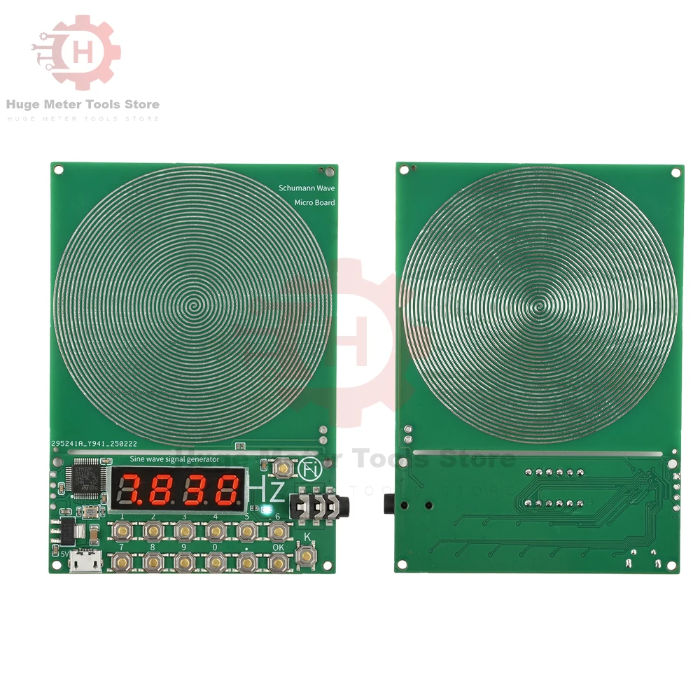 Adjustable Frequency Schumann Wave Sine Signal Generator with Micro USB Interface