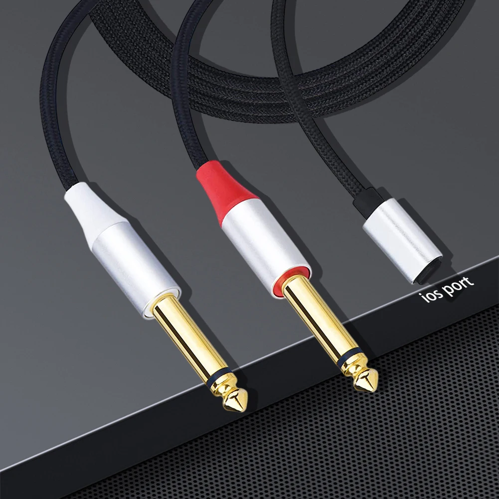 ׷  ̺ Y й Ÿ C  6.35mm, 1/4 ġ TS  ڵ, º Ʈ ȭ , 1M, 2M, 3M