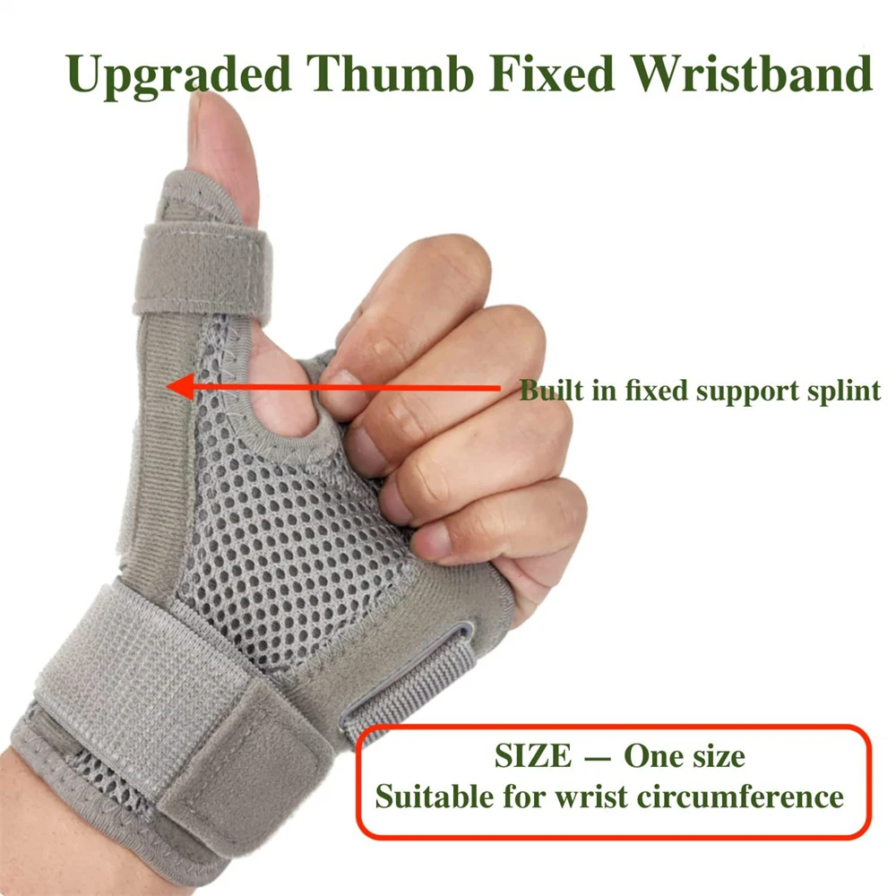 1PC Thumb Splint Stabilizer Wrist Support Brace Protector Carpal Tunnel Tendonitis Pain Relief Right Left Hand Immobilizer 3