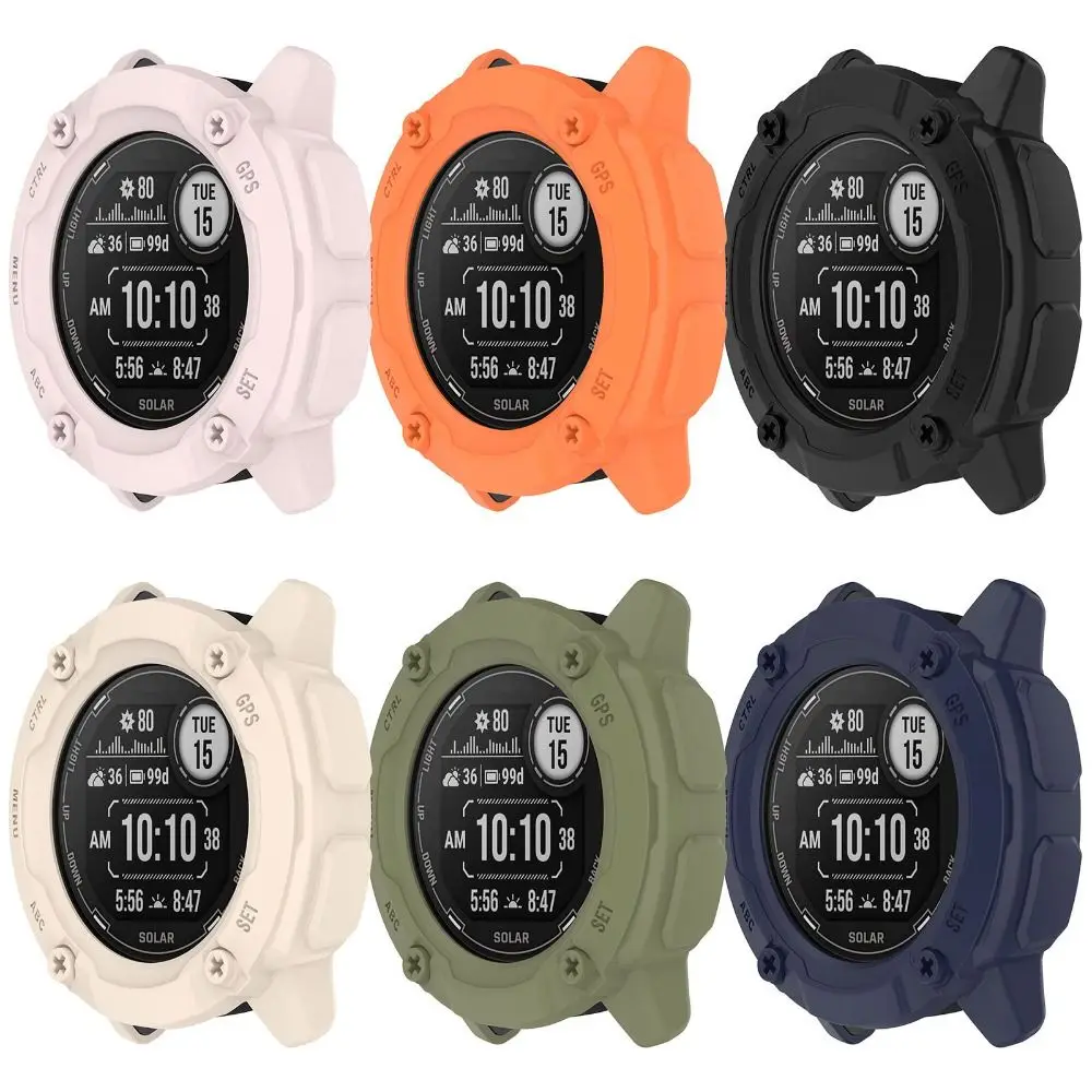 TPU Protective Case for Garmin Instinct 2X Smart Watch Soft Edge Screen Protector Case Bumper Cover Accessories