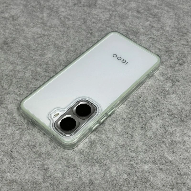Transparent Two-in-One TPU Anti-fingerprint Shockproof Bumper Case