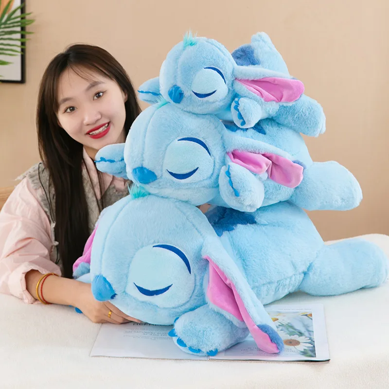 35/65cm Lilo and Stitch Disney Plush Toys Crouching Style Pixar Anime Plushie Stich Dolls Pillow Soft Stuffed Gift for Children 4